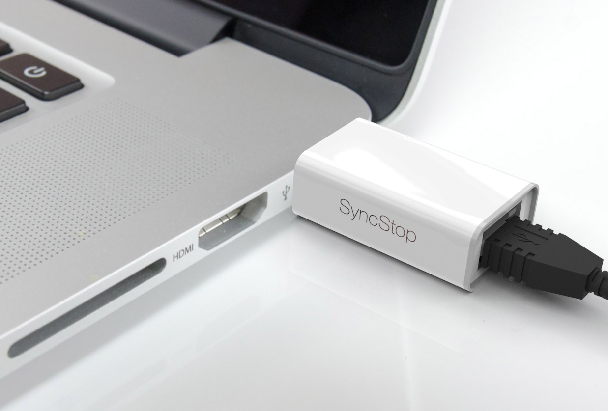 Condón USB modelo de Sync para protección de dispositivos digitales