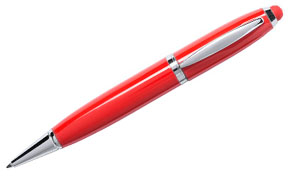 Bolígrafo usb rojo