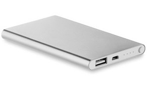 cargador portatil personalizado de aluminio