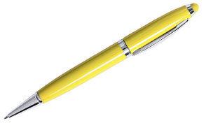 Bolígrafo usb amarillo